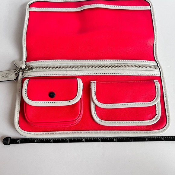 Coach Legacy Dutone Leather Foldover Clutch Wallet - Picture 11 of 13